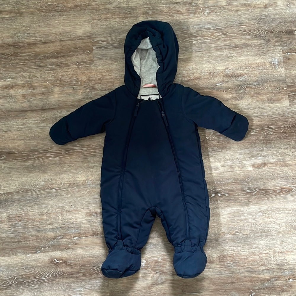 Beautiful Petit Bateau infant snowsuit 6 months